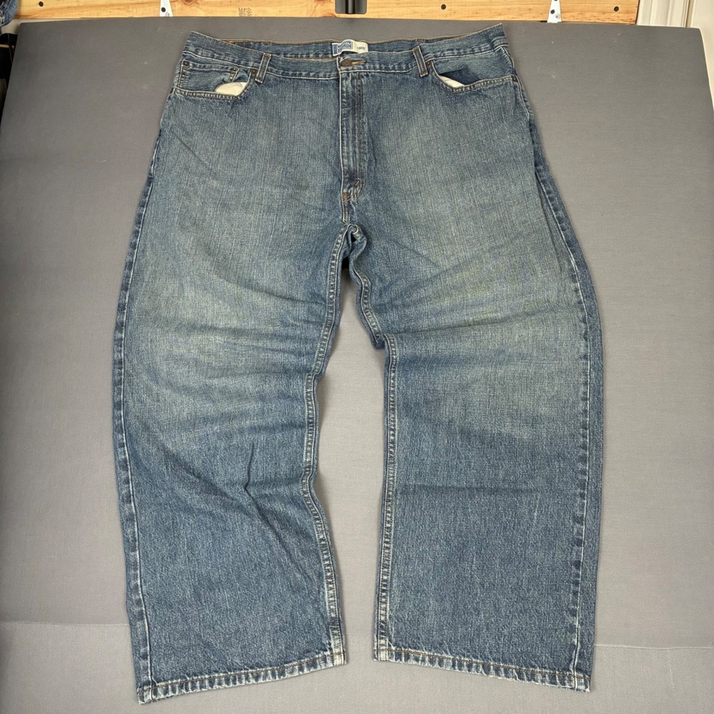 Levi's Signature Loose Fit Stone Wash Wide Leg Baggy Jeans Men's Size 42x29